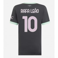 Camisa de Futebol AC Milan Rafael Leao #10 Equipamento Alternativo Mulheres 2024-25 Manga Curta